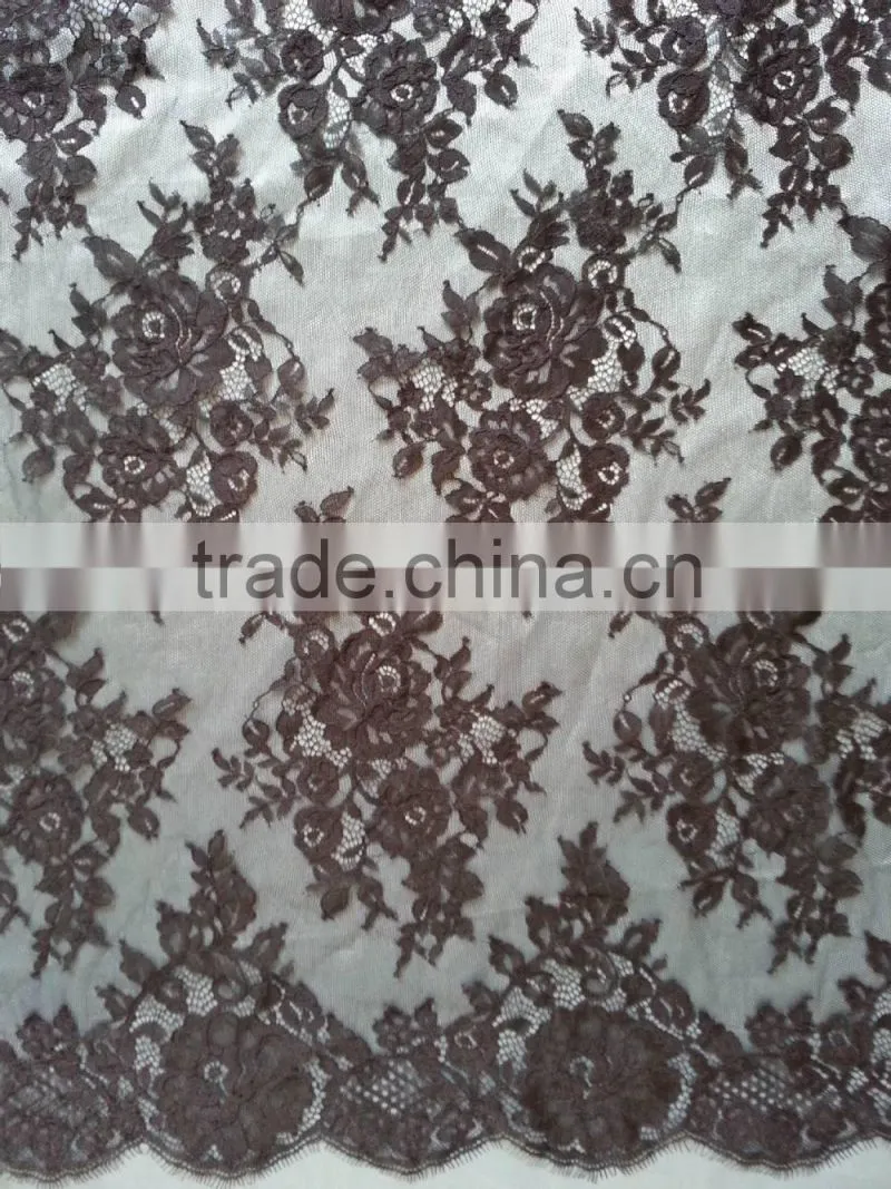 Grey Color and 100% Cotton Material High Quality Swiss Voile Laces