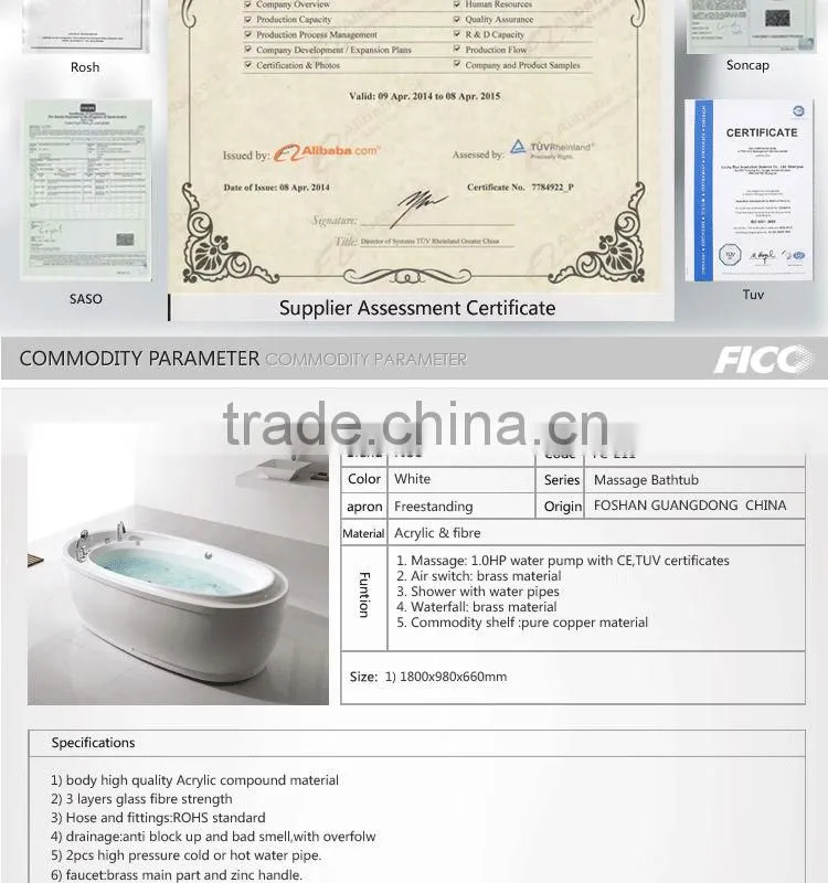 Fico FC-211 plastic bathtubs movable for baby