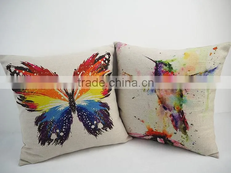 Plain linen/cotton cushion covers throw pillows 24 square pillow covers