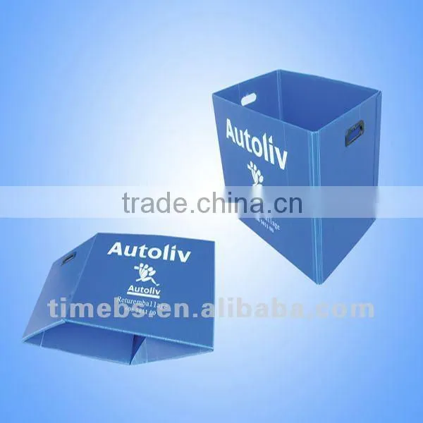 Corrugated plastic rectangular containers