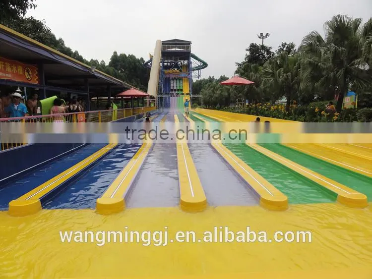 2016 best price water park rainbow racing slide giant water slide for sale