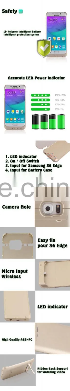 phone case supplier power bank battery useful with built in charger plug