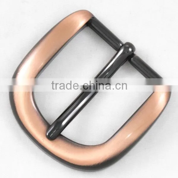 35mm polish press tooth metal South America vintage antique brass belt buckle