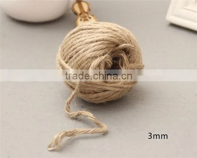 China Suppliers 1MM-3MM Natural Hemp Rope,Jute Twine,Jute Rope For Hang tag Or DIY