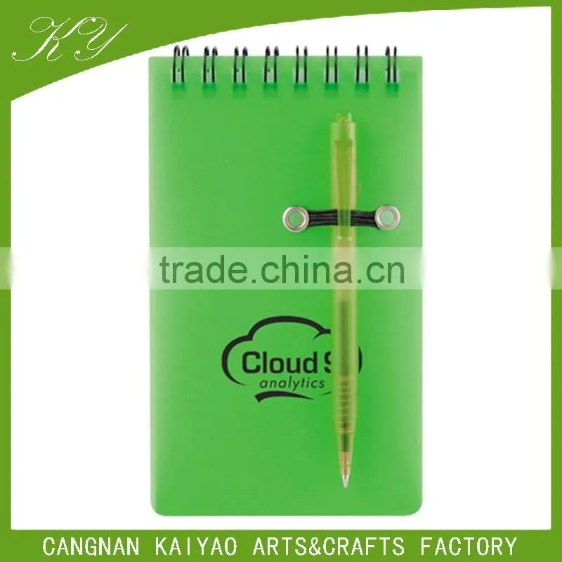 custome spiral notebook with transparent cover
