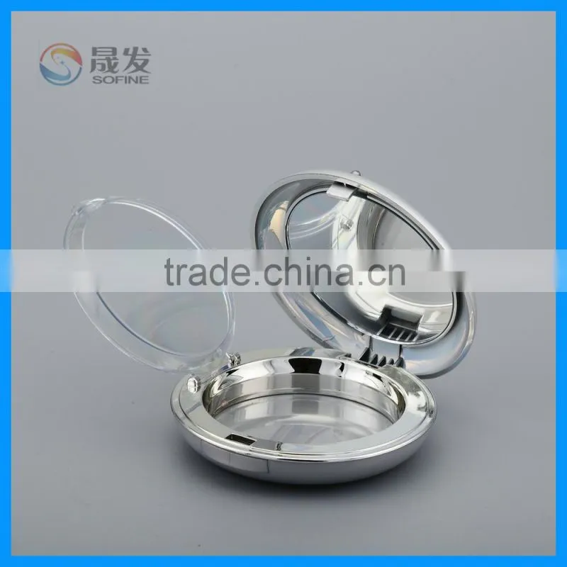 Plastic powder compact packaging empty powder compact