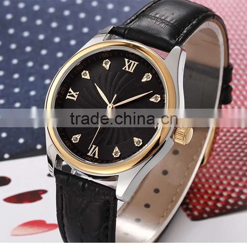 China Watch Factory Newest Design Waterproof Fashion Leather Watch, Wholesale Promotional men Watch