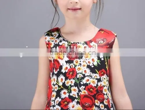 2016 new arrived girls puffy dresses for kids cheap selling flower baby dress designer party dresses kids