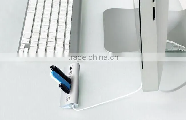 Portable usb por hub suppliers, Hi-Speed Aluminum Casing 7 port 2.0 usb hub