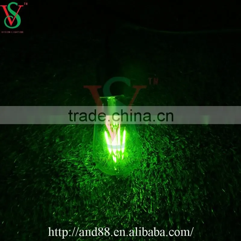 Colorful led filament bulb light edison filament E27 bulb