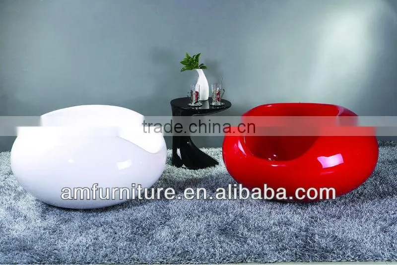 Wholesale high gloss swing fiberglass cocking chair salon stool