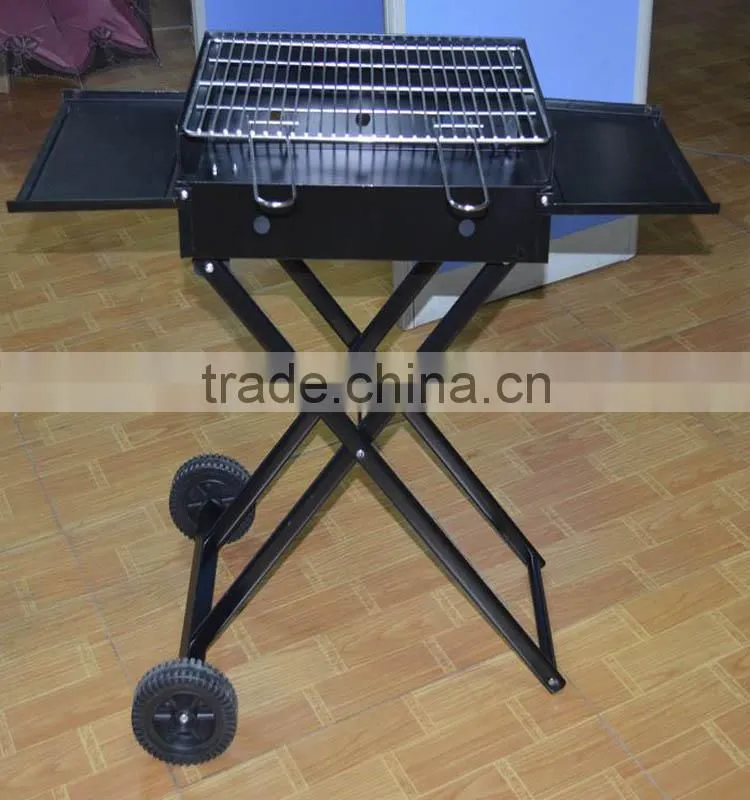 Commercial mobile grill cart table BBQ grills from China