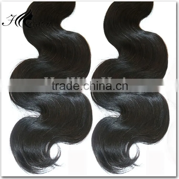New products bleachable popular double weft brand name human hair