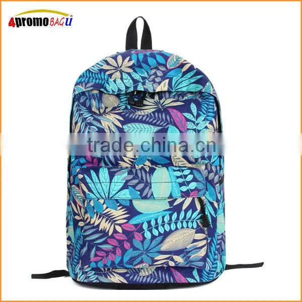 Full color fashion printing leisure backpack