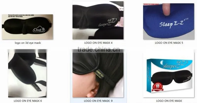3D sexy contoured sleeping eye mask, anti-wrinkle sleep mask, sleep apnea mask, private label sleep mask EM-023