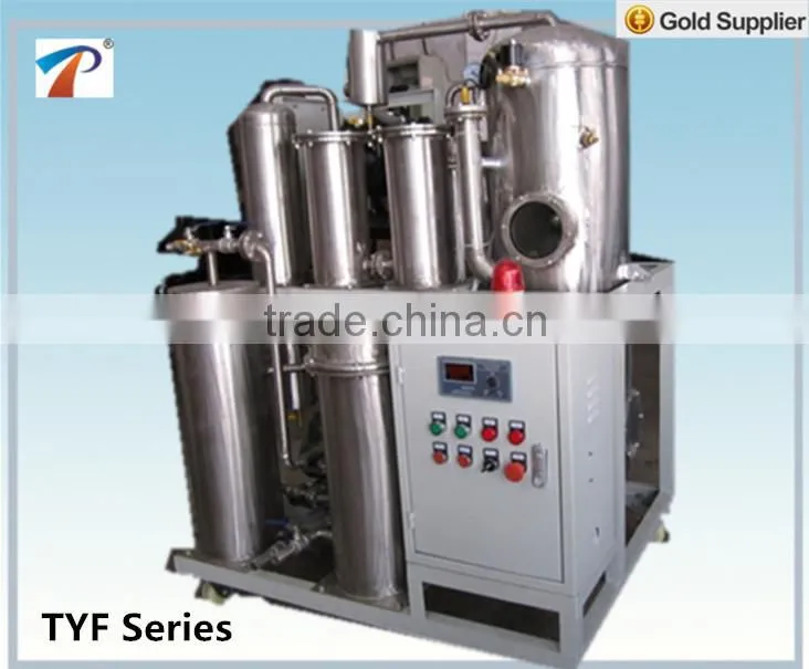 Long Lifetime Vacuum unqualified phosphate ester fire-resistant oil Purifier