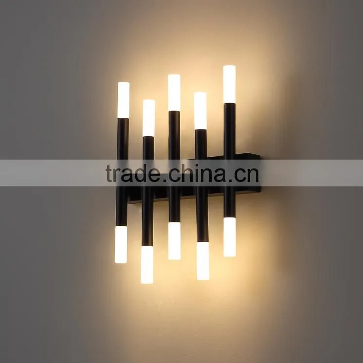 clearly style black colour led wall lamp