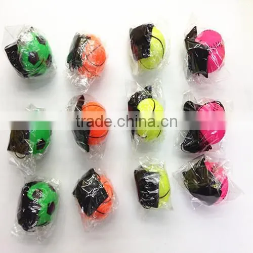 6.3CM Rubber tennis ball with elastic string
