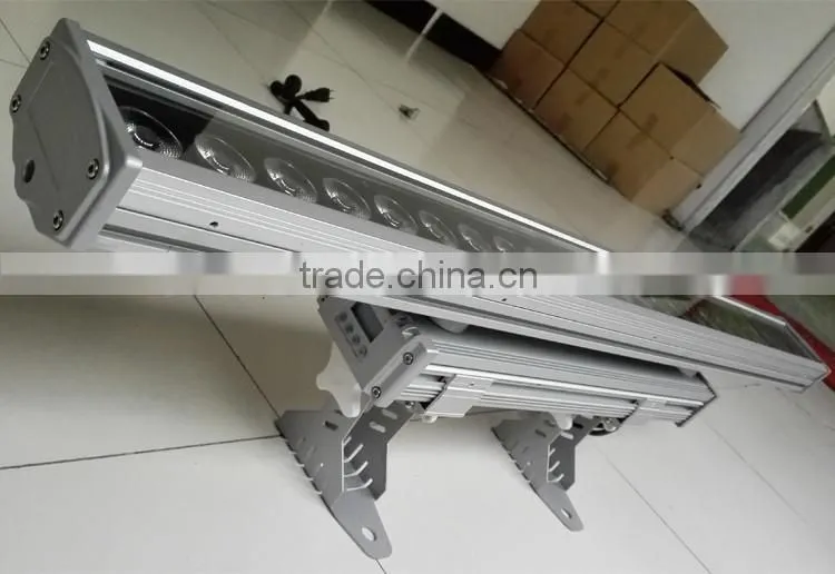 Direct Sale IP65 Outdoor DMX512 6in1 RGBWA+UV 24x15w LED Slim Cameleon Linear Panel LED Wash Bar Light