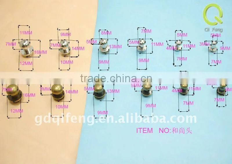 New Design bag fittings zinc alloy feet botton