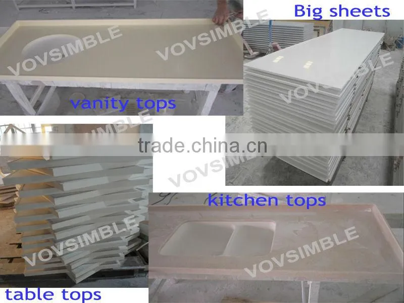 Environment friendly corian acyrlic solid surface sheets