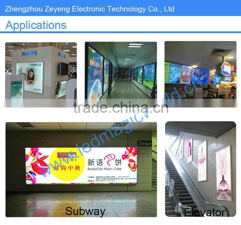 Alibaba Hot Sale Advertising LED Slim Lightbox