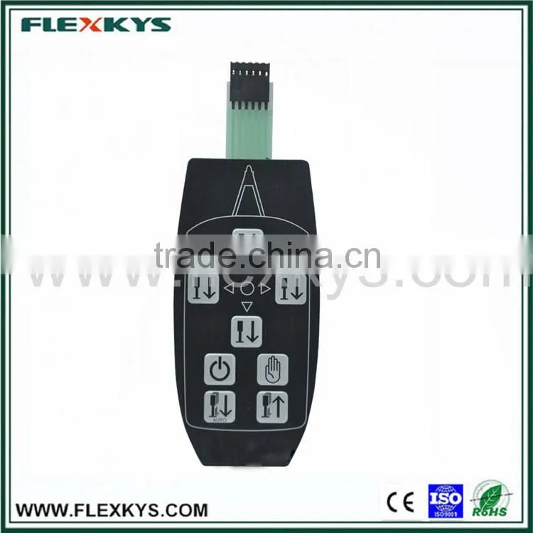 Custom Prototype Metal Dome Control Panel Membrane Switch for Leveling System