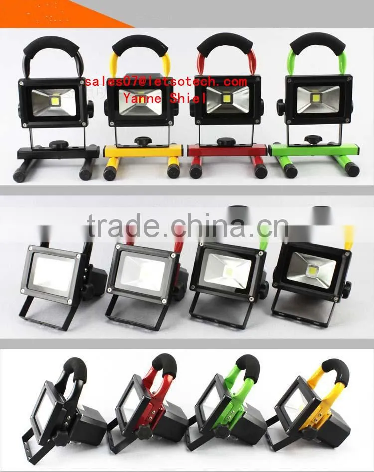 20w 30w 40w 50w battery powered 10w flood led light portable flood light pack12v led flood lamp for outdoor camping and fishing