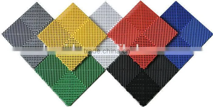 anti-slip and waterproof pp garage floor tiles