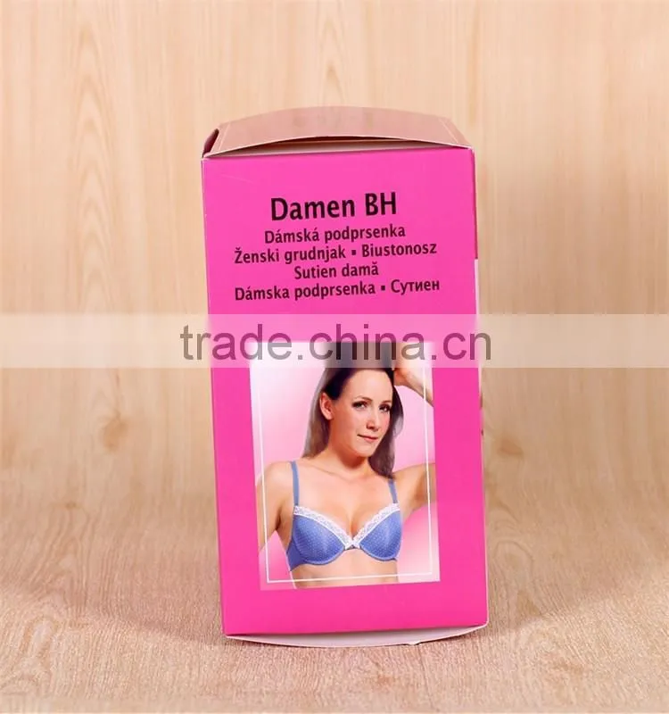 High quality folding coated paper lingerie packaging box