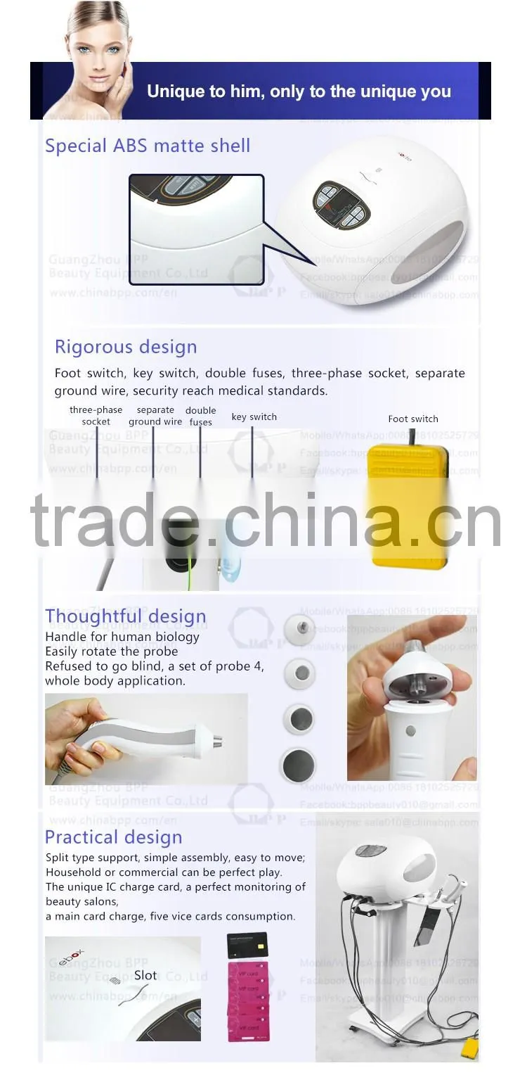 Beauty equipment rejuvenation & anti wrinkle radio frequency machine