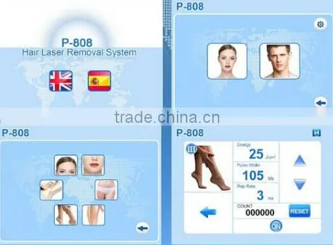 Big power/Big spot size/10 bars/ professional portable 808nm Diode Laser hair removal machines