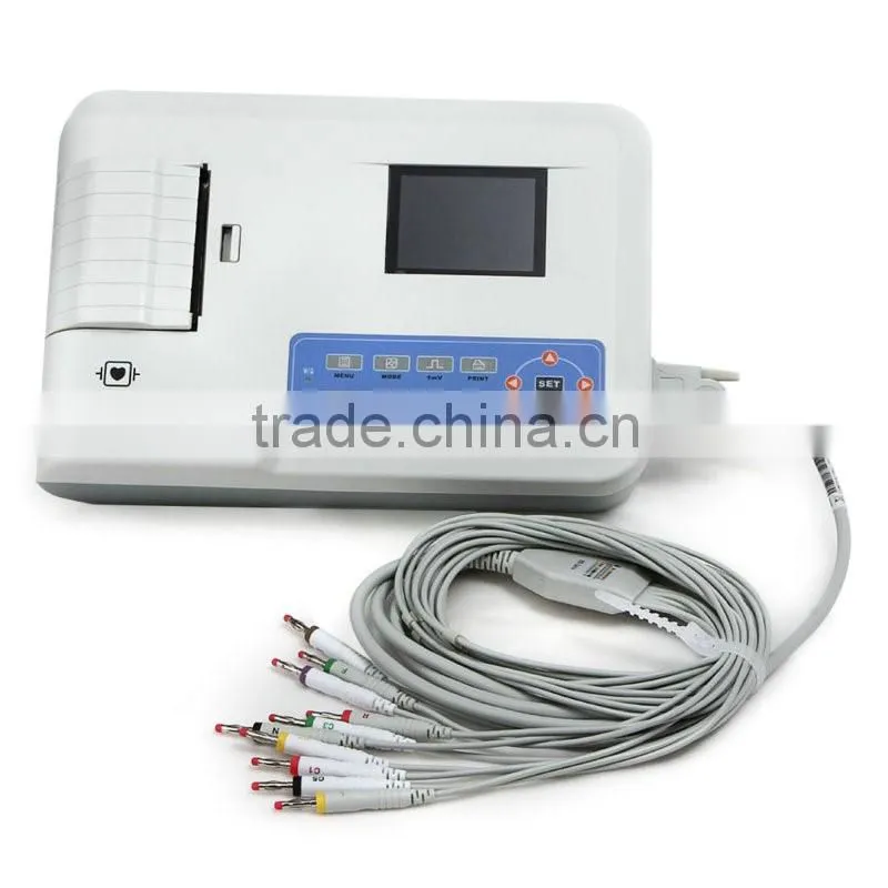 Portable Digital ECG/EKG Machine Price with CE Certificate (EKG-903BS)