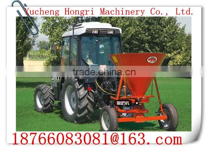 Small tractor Funnel-shaped agricultural fertilizer spreader