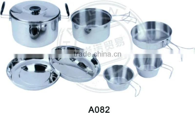 Weekend metal picnic Cooking Pot fry pan dish for family