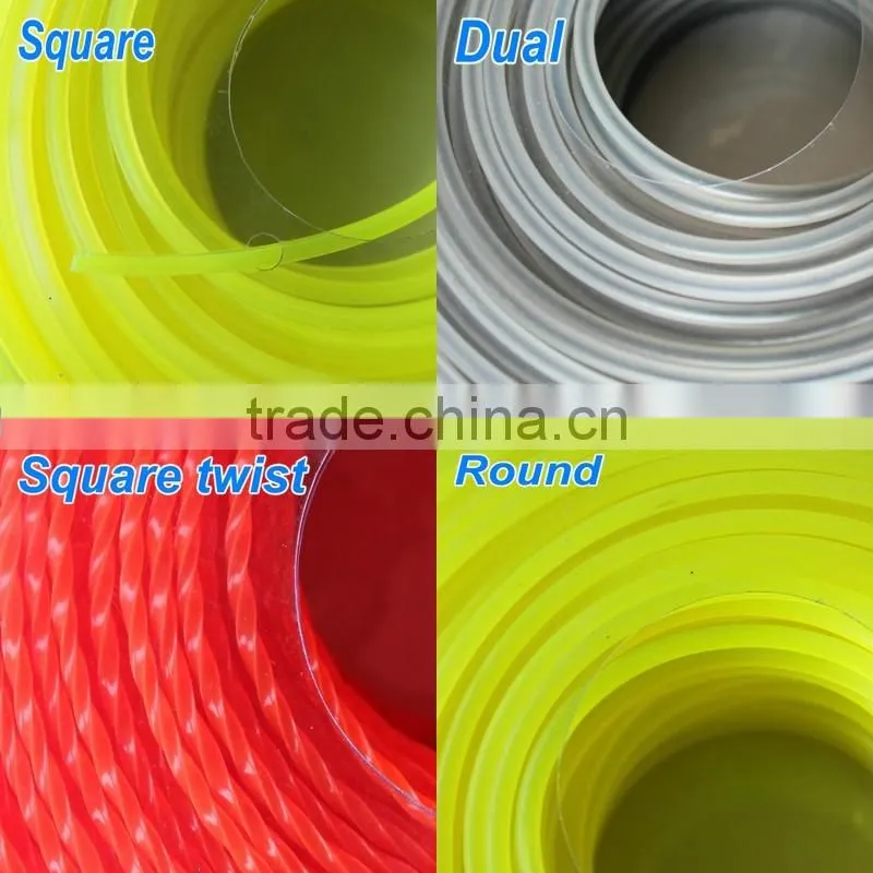 Nylon lines of brush cutter Square Twist Nylon trimmer line