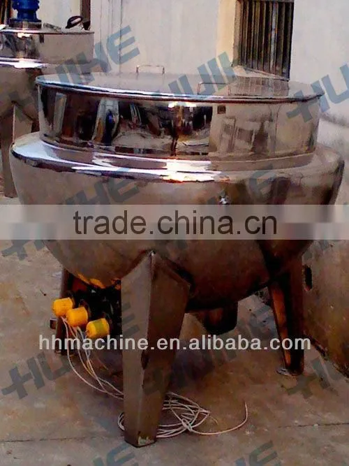 electric heating industrial food processing jacketed kettle
