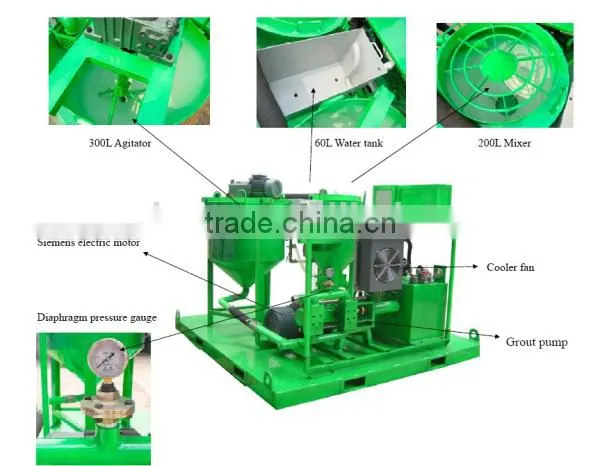 GGP200/300/100PI-E electric grout station with high trade assurance