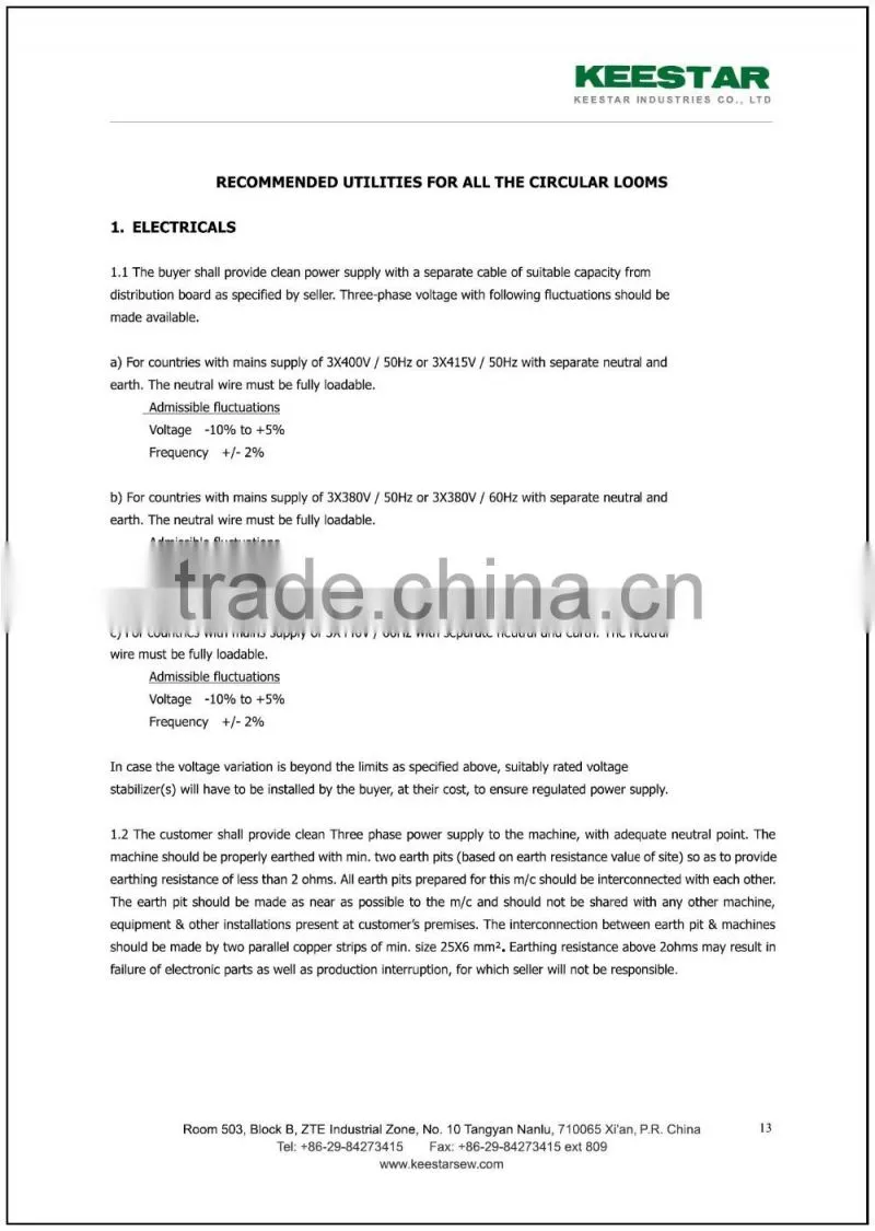 Keestar jumbo bag container bag making machine