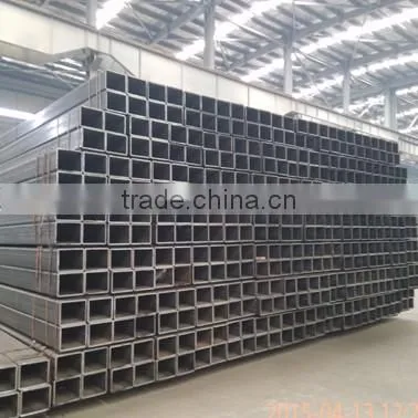 2017 Acero al carbono ERW Tubo cuadrado MS Negro,Tubo rectangular,ASTM-A500 Gr. B