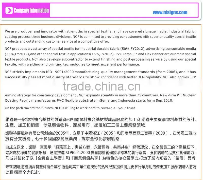 Printed mesh banner in China