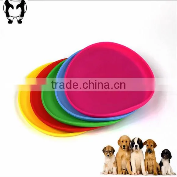 Soft silicone flying saucer colorful silicone flying disc