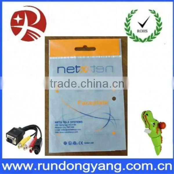 Fashion good quality plastic factory die cut bag for packing