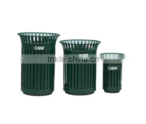 Arlau outdoor park metal bin steel with outdoor