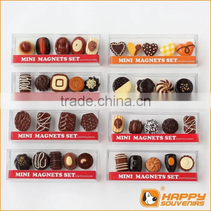 fruit series fridge sticker magnet polyresin for promotion