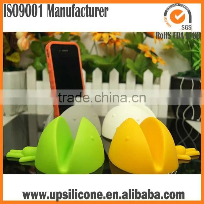 2014 Creative mouth design anti-slip silicone cell mobile phone holder funny cell phone holder for desk