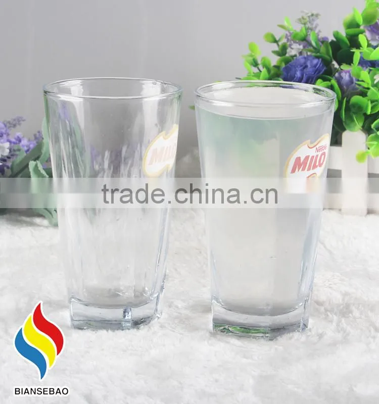 with Magic Decal Logo Cold Temperature Reacted Glass cup