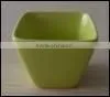 brown color square shape ceramic bowl