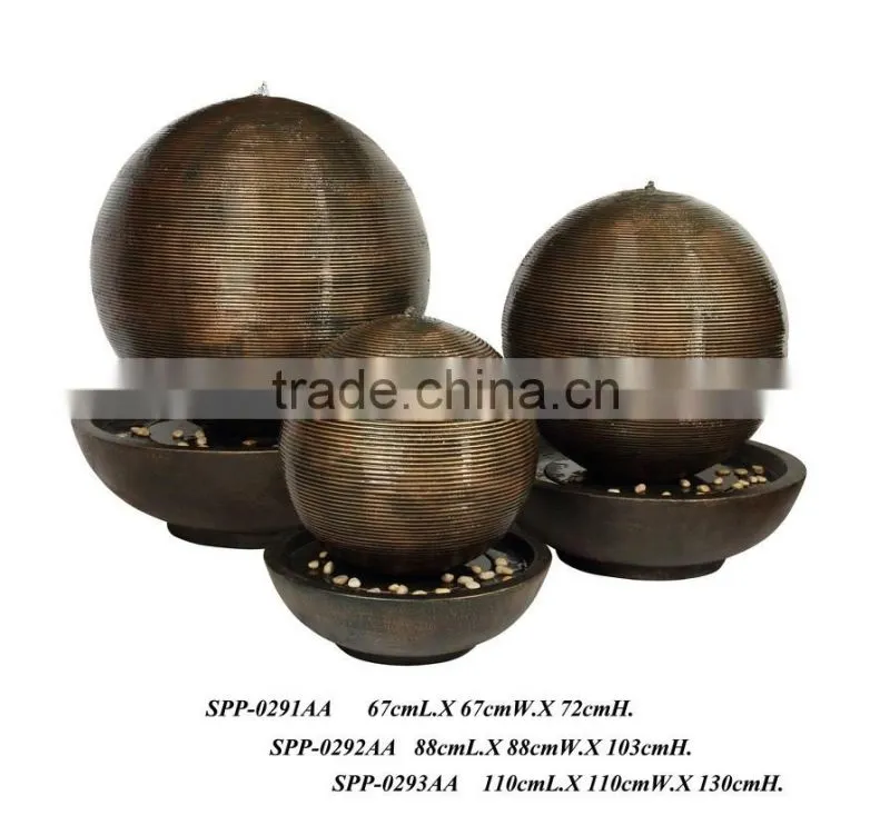 indoor restaurant water fountain fiberglass furniture