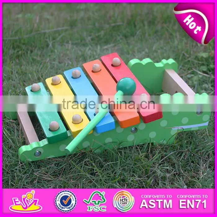 2017 New design educational toys wooden child's xylophone for sale W07C059